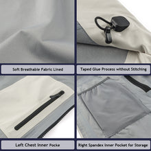 Load image into Gallery viewer, YOMEGO Hooded Functional Jacket Windproof Waterproof Coat for Outdoor Hiking,Camping, Seamless Windbreaker Rain Jacket for Women or Men in Spring,Summer, Autumn