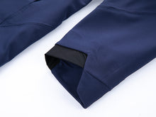 Load image into Gallery viewer, Yomego Men's Hooded Soft Shell Jacket with Seamless Hem,Fleece Lined Warm Coat with Triple Laminated Glue Process, Windproof Water Resistant Jackets for Hiking, Running, Camping, Fitness, Fishing, Mountaineering