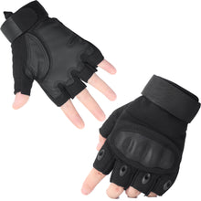Load image into Gallery viewer, YOMEGO Tactical Combat Gloves with Hard Knuckle Fingerless Touchscreen Gloves for Military Training