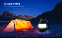 Load image into Gallery viewer, YOMEGO LED Camping Light Tent Lantern with USB Rechargeable, Portable Mini Bedroom Lamp Emergency Flashlight for Camping, Fishing, Walking Shelter Hiking, Great Tools for Campers and Night Lamp for Kids