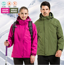 Load image into Gallery viewer, YOMEGO Winter Rain Jacket Outdoor Raincoat Zippered Waterproof Coat Outwear JACKET