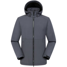 Load image into Gallery viewer, YOMEGO Outdoor Men's Reflective Zipper Fishing Suit Custom Soft Shell Padded Jacket Men Waterproof Jacket Unisex