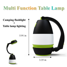 Load image into Gallery viewer, YOMEGO LED Camping Light Tent Lantern with USB Rechargeable, Portable Mini Bedroom Lamp Emergency Flashlight for Camping, Fishing, Walking Shelter Hiking, Great Tools for Campers and Night Lamp for Kids