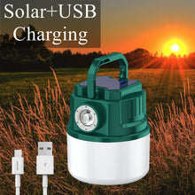 Load image into Gallery viewer, YOMEGO LED Camping Light Tent Lantern with Rechargeable and Solar Power, Portable Mini Bedroom Lamp Emergency Flashlight for Camping, Fishing, Walking Shelter Hiking, Great Tools for Campers and Night Lamp for Kids