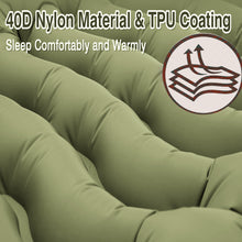 Load image into Gallery viewer, YOMEGO Ultralight Camping Pad in Tent, Foot Press Inflatable Sleeping Mat with Air Pillow, Portable Outdoor Gear for Camping, Backpacking, Hiking, Large Size, Weight Bearing 660Lbs