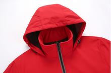 Load image into Gallery viewer, YOMEGO Outdoor Men's Reflective Zipper Fishing Suit Custom Soft Shell Padded Jacket Men Waterproof Jacket Unisex