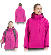 Load image into Gallery viewer, YOMEGO Winter Rain Jacket Outdoor Raincoat Zippered Waterproof Coat Outwear JACKET