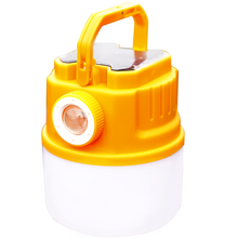 Load image into Gallery viewer, YOMEGO LED Camping Light Tent Lantern with Rechargeable and Solar Power, Portable Mini Bedroom Lamp Emergency Flashlight for Camping, Fishing, Walking Shelter Hiking, Great Tools for Campers and Night Lamp for Kids