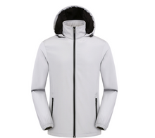 Load image into Gallery viewer, YOMEGO Outdoor Men's Reflective Zipper Fishing Suit Custom Soft Shell Padded Jacket Men Waterproof Jacket Unisex