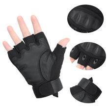 Load image into Gallery viewer, YOMEGO Tactical Combat Gloves with Hard Knuckle Fingerless Touchscreen Gloves for Military Training