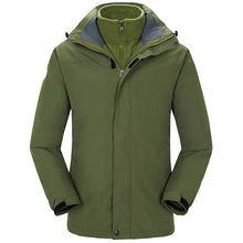 Load image into Gallery viewer, YOMEGO Winter Rain Jacket Outdoor Raincoat Zippered Waterproof Coat Outwear JACKET