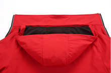 Load image into Gallery viewer, YOMEGO Outdoor Men's Reflective Zipper Fishing Suit Custom Soft Shell Padded Jacket Men Waterproof Jacket Unisex