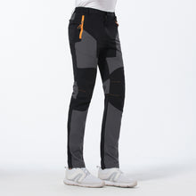 Load image into Gallery viewer, Yomego Men&#39;s Lightweight Outdoor Quick Dry Sports Pants,Elastic Waist Work Hiking Pants,Slim Color Block Long Pants with Zipper Pockets for Mountaineering, Camping,Fishing, Hunting in Spring,Summer,Autumn
