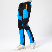 Load image into Gallery viewer, Yomego Men&#39;s Lightweight Outdoor Quick Dry Sports Pants,Elastic Waist Work Hiking Pants,Slim Color Block Long Pants with Zipper Pockets for Mountaineering, Camping,Fishing, Hunting in Spring,Summer,Autumn
