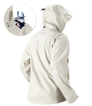 Load image into Gallery viewer, YOMEGO Hooded Functional Jacket Windproof Waterproof Coat for Outdoor Hiking,Camping, Seamless Windbreaker Rain Jacket for Women or Men in Spring,Summer, Autumn
