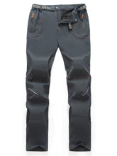 Load image into Gallery viewer, Yomego Men&#39;s Lightweight Sport Pants with Reflective Strips, Breathable Casual Cargo Working Trousers with Belt and Multi Zipper Pockets,Water Resistant Quick Dry Pants for Outdoor Activities, Trekking, Fishing, Cycling in Spring ,Summer, Autumn

