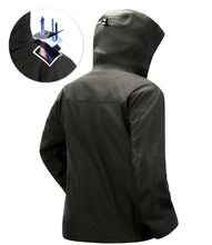 Load image into Gallery viewer, YOMEGO Hooded Functional Jacket Windproof Waterproof Coat for Outdoor Hiking,Camping, Seamless Windbreaker Rain Jacket for Women or Men in Spring,Summer, Autumn
