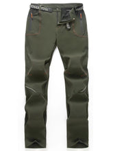 Load image into Gallery viewer, Yomego Men&#39;s Lightweight Sport Pants with Reflective Strips, Breathable Casual Cargo Working Trousers with Belt and Multi Zipper Pockets,Water Resistant Quick Dry Pants for Outdoor Activities, Trekking, Fishing, Cycling in Spring ,Summer, Autumn

