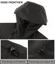 Load image into Gallery viewer, YOMEGO Hooded Functional Jacket Windproof Waterproof Coat for Outdoor Hiking,Camping, Seamless Windbreaker Rain Jacket for Women or Men in Spring,Summer, Autumn
