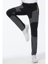 Load image into Gallery viewer, Yomego Men&#39;s Lightweight Outdoor Quick Dry Sports Pants,Elastic Waist Work Hiking Pants,Slim Color Block Long Pants with Zipper Pockets for Mountaineering, Camping,Fishing, Hunting in Spring,Summer,Autumn
