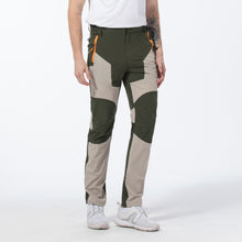 Load image into Gallery viewer, Yomego Men&#39;s Lightweight Outdoor Quick Dry Sports Pants,Elastic Waist Work Hiking Pants,Slim Color Block Long Pants with Zipper Pockets for Mountaineering, Camping,Fishing, Hunting in Spring,Summer,Autumn
