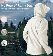 Load image into Gallery viewer, YOMEGO Hooded Functional Jacket Windproof Waterproof Coat for Outdoor Hiking,Camping, Seamless Windbreaker Rain Jacket for Women or Men in Spring,Summer, Autumn
