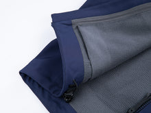 Load image into Gallery viewer, Yomego Men&#39;s Hooded Soft Shell Jacket with Seamless Hem,Fleece Lined Warm Coat with Triple Laminated Glue Process, Windproof Water Resistant Jackets for Hiking, Running, Camping, Fitness, Fishing, Mountaineering
