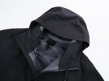 Load image into Gallery viewer, Yomego Men&#39;s Hooded Soft Shell Jacket with Seamless Hem,Fleece Lined Warm Coat with Triple Laminated Glue Process, Windproof Water Resistant Jackets for Hiking, Running, Camping, Fitness, Fishing, Mountaineering
