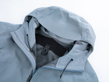 Load image into Gallery viewer, Yomego Men&#39;s Hooded Soft Shell Jacket with Seamless Hem,Fleece Lined Warm Coat with Triple Laminated Glue Process, Windproof Water Resistant Jackets for Hiking, Running, Camping, Fitness, Fishing, Mountaineering
