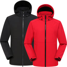 Load image into Gallery viewer, YOMEGO Outdoor Men&#39;s Reflective Zipper Fishing Suit Custom Soft Shell Padded Jacket Men Waterproof Jacket Unisex
