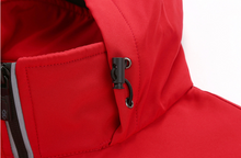 Load image into Gallery viewer, YOMEGO Outdoor Men&#39;s Reflective Zipper Fishing Suit Custom Soft Shell Padded Jacket Men Waterproof Jacket Unisex
