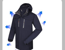 Load image into Gallery viewer, YOMEGOU Winter Coats 3-IN-1 Snow Ski Jacket Water Resistant Windproof Fleece Winter Jacket Parka
