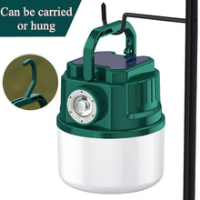 Load image into Gallery viewer, YOMEGO LED Camping Light Tent Lantern with Rechargeable and Solar Power, Portable Mini Bedroom Lamp Emergency Flashlight for Camping, Fishing, Walking Shelter Hiking, Great Tools for Campers and Night Lamp for Kids
