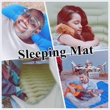 Load image into Gallery viewer, YOMEGO Ultralight Camping Pad in Tent, Foot Press Inflatable Sleeping Mat with Air Pillow, Portable Outdoor Gear for Camping, Backpacking, Hiking, Large Size, Weight Bearing 660Lbs
