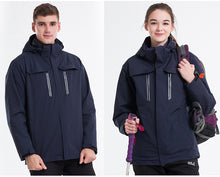 Load image into Gallery viewer, YOMEGOU Winter Coats 3-IN-1 Snow Ski Jacket Water Resistant Windproof Fleece Winter Jacket Parka
