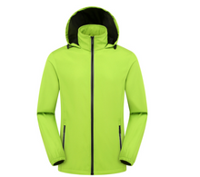 Load image into Gallery viewer, YOMEGO Outdoor Men&#39;s Reflective Zipper Fishing Suit Custom Soft Shell Padded Jacket Men Waterproof Jacket Unisex
