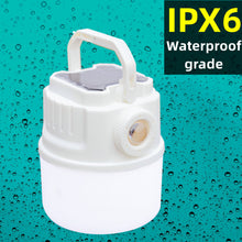 Load image into Gallery viewer, YOMEGO LED Camping Light Tent Lantern with Rechargeable and Solar Power, Portable Mini Bedroom Lamp Emergency Flashlight for Camping, Fishing, Walking Shelter Hiking, Great Tools for Campers and Night Lamp for Kids
