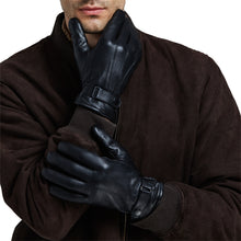 Load image into Gallery viewer, YOMEGO Warm Cold Weather Gloves Genuine Leather Fashion Driving Gloves for Mens
