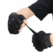 Load image into Gallery viewer, YOMEGO Tactical Combat Gloves with Hard Knuckle Fingerless Touchscreen Gloves for Military Training
