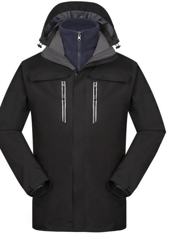 YOMEGOU Winter Coats 3-IN-1 Snow Ski Jacket Water Resistant Windproof Fleece Winter Jacket Parka