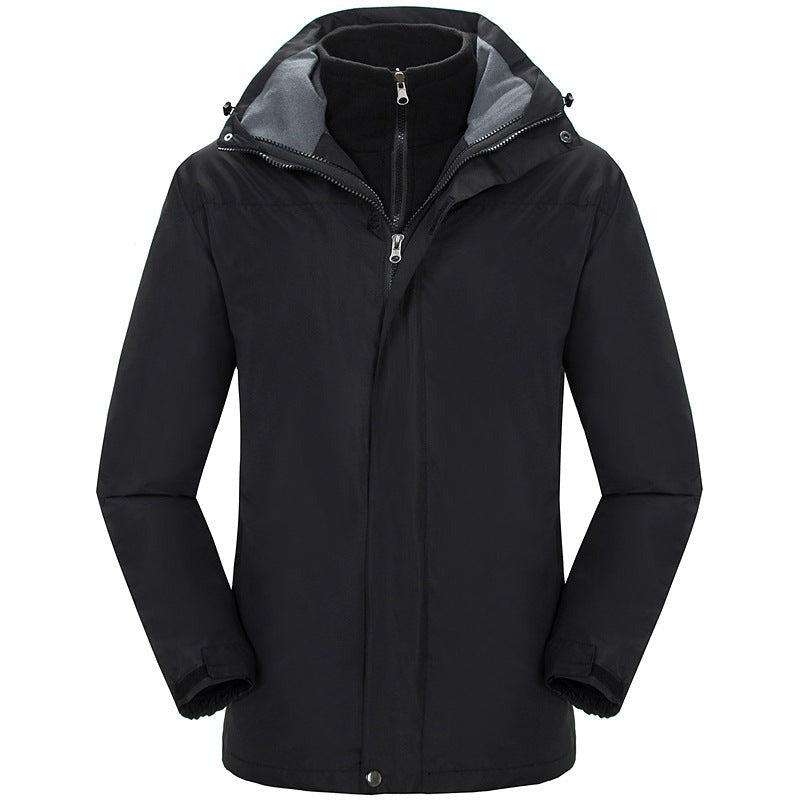 YOMEGO Winter  Rain Jacket Outdoor Raincoat Zippered Waterproof Coat Outwear JACKET